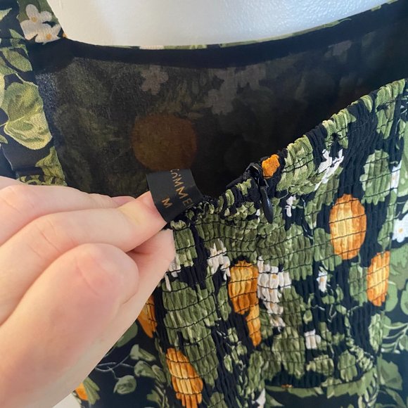 NWOT Midi Garden Party Dress with Slit - Picture 3 of 3